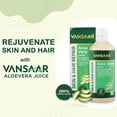 thumbnail image 3 of Vansaar Aloe Vera Juice For Glowing Skin & Healthy Hair, 100% Natural, Cold Pressed With Pulp, 1L 2.2lbs, 3 of 5