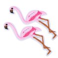 thumbnail image 3 of 2 Pcs Appliqué Broderie Oiseau Mignon Patch Thermocollant pour Vêtements Accessoires de Sac (Flamant Rose), 3 of 8