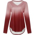 thumbnail image 2 of Hauts à Col en V pour Femmes Hauts Aguichant à Col en V avec Fermeture Éclair Couleur Manches Courtes Pli Blouse Décontractée Hauts Blouses à Manches Courtes pour Femmes Hauts à Manches Courtes pour Femmes Blouse à Manches Courtes pour Femmes, 2 of 3