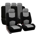 thumbnail image 2 of FH Group Car Seat Covers Full Set Cloth - Universal Fit, Automotive Seat Covers, Airbag Compatible, Solid Bench Rear Seat, Washable Car Seat Cover for SUV, Sedan, Van, 2 of 9