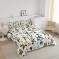 thumbnail image 2 of YST Rustic Floral Comforter Set For Adult Teens Girls,Green Weed Leaf Down Comforter,Butterfly Garden Bedding Set,Spring Nature Aesthetics Quilt Cover,Soft Warm Full Size 3Pcs, 2 of 5