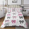 thumbnail image 1 of Erosebridal Colorful Bow Coverlet Set King, Watercolor Bedding Set, Dreamy Princess Style Decor, ,, 1 of 5