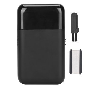 Rasoir à huile électrique USB Charger les voyageurs électriques Portables Hommes Foil Shaver Beard Trimmer Noir