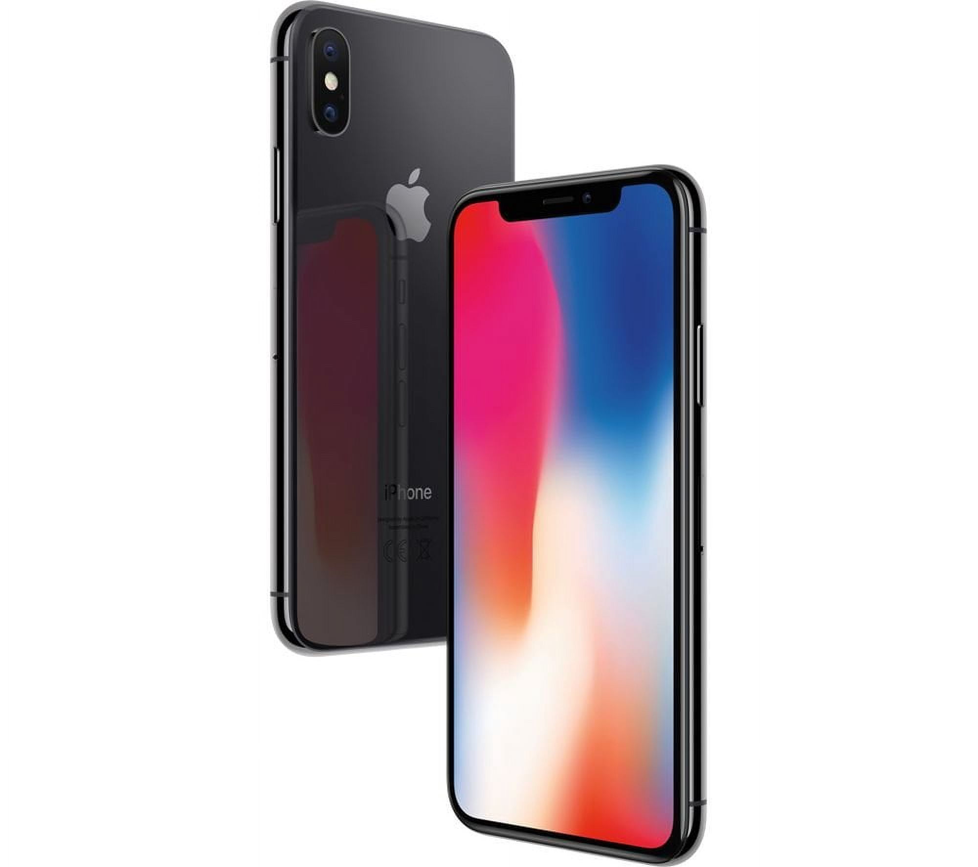 Refurbished Apple iPhone X 256GB, Space Gray - Unlocked LTE