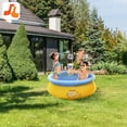 thumbnail image 3 of JLeisure  Sea Otter 12011 5 Foot x 16.5 Inch Inflatable Outdoor Backyard Kids Swimming Pool, 3 of 8