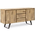 thumbnail image 1 of Simpli Home Buffet Bas en Bois d'Acacia Massif, Couleur Blé Doré, 1 of 7