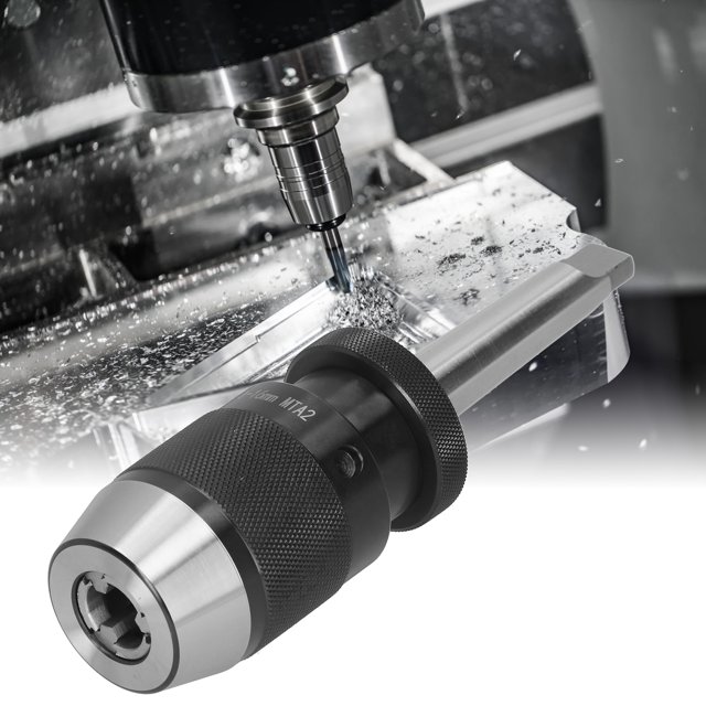 Quick Change Adapter Straight Shank Hand Tools Drill Chuck, Self-Tightening Integrated 1-16mm Capacity Drill Attachment Tool For Lathes
