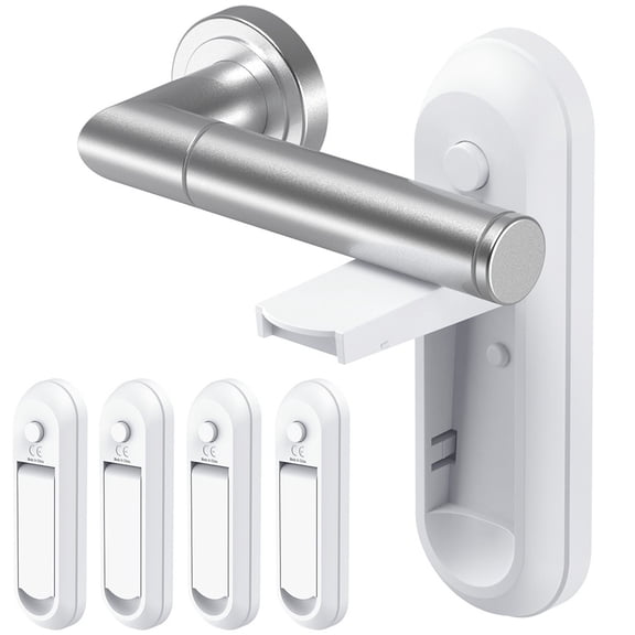 Serrure de Poignée de Porte Anti-Ouverture Serrure de Poignée de Porte de Sécurité Multifonctionnelle Portable