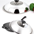 thumbnail image 4 of Stainless Lid And Pot Cover Pan Cooking Utensils Cookware Fashionable Lid Easy Stainless Easy Pot Cover Durable Construction Skillet 28cm, 4 of 9