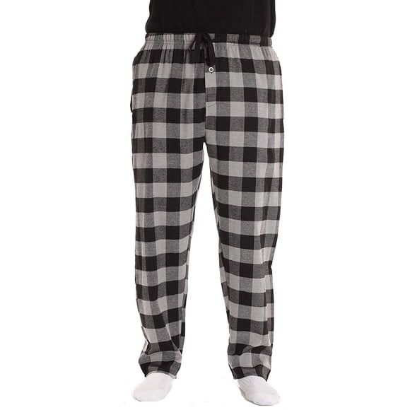 Men's Flannel Pajamas - Plaid Pajama Pants for Men - Lounge & Sleep PJ Bottoms
