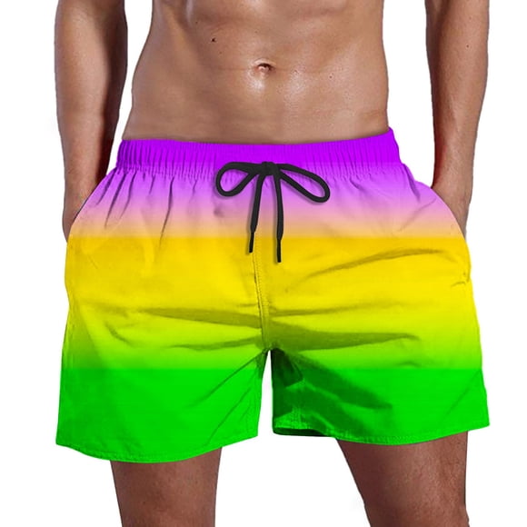 Ketyyh-chn99 Shorts pour Hommes Plage Mode Extensibles Shorts de Plage Shorts de Planche Violet,m