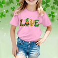 thumbnail image 2 of TZEWGL Tops For Toddler Short Sleeve Crew Neck Cartoon Prints Trendy Top For Kids size 8-9T, 2 of 4