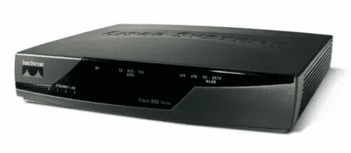 USED Cisco 877-SEC-K9 4-Port 10/100 Wired Router.