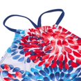 thumbnail image 3 of 2Pcs Kids Girl Tie Dye Bikini Set Fish Scale Ruffle Halter Swimsuit Toddler One Shoulder Bathing Suit Summer Outfits Set, 3 of 6