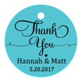 thumbnail image 1 of 100 PCS Personalized Thank You Hang Tags Custom Wedding Favors Round Gift Paper Tags, 1 of 1