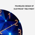 thumbnail image 2 of WIFKLSIIPG Glass Living Room Geometric Wall Clock Quartz Clock Wall Watch Silent Clock, 2 of 8