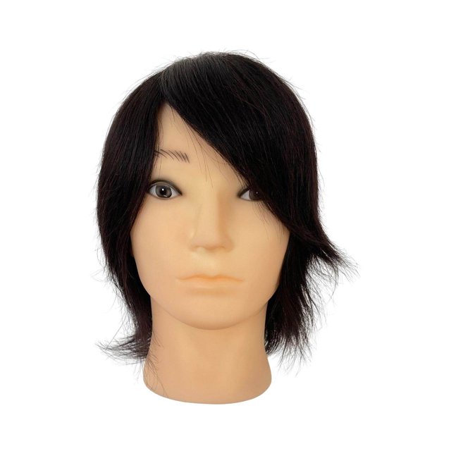 Xingzhi Man Mannequin Head Full Real Hair 3D for Dyeing Perming Curling Practice