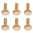 thumbnail image 1 of Electric Guitar Fine Tuning Screw, 6 Pcs M4 Thread Tremolo Bridge String Locking Screw Metal Glossy  For Replacement Black,Silver,Gold, 1 of 8