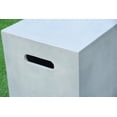 thumbnail image 3 of Elementi Square Propane Tank Cover, Glass-Fiber Reinforced Concrete - Fire Pit Accessories -Smooth Gray, 3 of 7