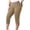 Khaki, variant on Plebaso Plus Size Capri Leggings for Women Elastic Waist Workout Yoga Capris Womens Casual Cropped Pants