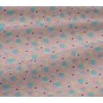 thumbnail image 5 of oneOone Viscose Jersey Fabric Dot & Flower Floral Decor Fabric Printed BTY 60 Inch Wide, 5 of 5