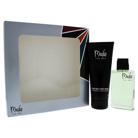 Mackie by Bob Mackie pour Hommes - Coffret Cadeau 2 Pcs Vaporisateur EDT 3,4 Oz, Gel Douche Cheveux et Corps 6,7 Oz