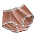 thumbnail image 1 of cfhntfmh Plus Size Panties for Women Soft High Waisted Full Coverage Briefs Breathable Color Block Seamless Underwear, 1 of 1