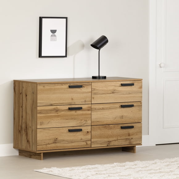 South Shore Cavalleri 6-Drawer Dresser for Adult, in Nordik Oak