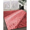 thumbnail image 3 of Ahgly Tapis Rectangulaire Rouge Lavable en Machine, 4 Pieds x 6 Pieds, 3 of 7