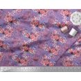 thumbnail image 3 of Soimoi Rayon Fabric Leaves & Tulip Flower Fabric Prints by Yard 42 Inch Wide, 3 of 3
