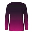 thumbnail image 3 of Lmnyox Chandails à Col Rond pour Femmes, Mode Décontractée, Imprimé, Manches Longues, Chandails à Enfiler avec Poche, Chemises Basiques Amples, 3 of 6