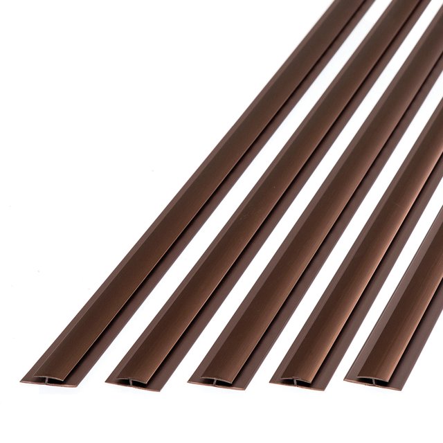 Fasade 47 in. Vinyl Divider Trim Oil Rubbed Bronze (5 Pack)