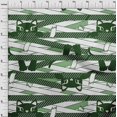 thumbnail image 4 of oneOone Viscose Jersey Forest Green Fabric Kids Craft Projects Decor Fabric Printed By The Yard 60 Inch Wide, 4 of 4