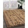 thumbnail image 2 of Ahgly Company Indoor Round Abstract Saddle Brown Southwestern Area Rugs, 8' Round, 2 of 6
