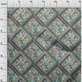 thumbnail image 3 of oneOone Polyester Spandex Green Fabric Floral Craft Projects Decor Fabric Printed By The Yard 56 Inch Wide, 3 of 4