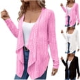 thumbnail image 1 of Yuyuzo Sweater Cardigans for Women Long Sleeve Open Front Outwear Loose Lightweight Comfy Knitted Cardigans, 1 of 6