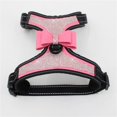 thumbnail image 3 of Dog Harness  Rhinestone Bling Bowknot Harness Adjustable Reflective Collar Vest for Pet Dogs Puppy, 3 of 5