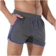 thumbnail image 1 of Plebaso Men's Mesh Running Shorts Workout Breathable Beach Shorts Athletic Training Shorts with Pockets, 1 of 4