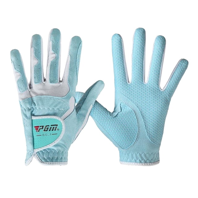 Gants de Golf pour Femmes Sans Prise en Main Matériau Élastique Extensible Main - Bleu TTG
