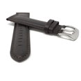 thumbnail image 2 of Extra Long (XL), 22mm Leather Watch Band Strap, Mat, Tone-on-Tone Stitching, Stainless Steel Buckle, 2 of 7