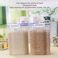 thumbnail image 2 of 2.7L Rice Dispenser Food Container, Airtight Rice Cereal Container, Pet Food Storage with Measuring Cup[white], 2 of 9