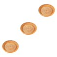thumbnail image 2 of Thinsony Wicker Woven Round Snack Fruit Bowl Rattan Food Organizer Tray 22x4cm 3Set, 2 of 6