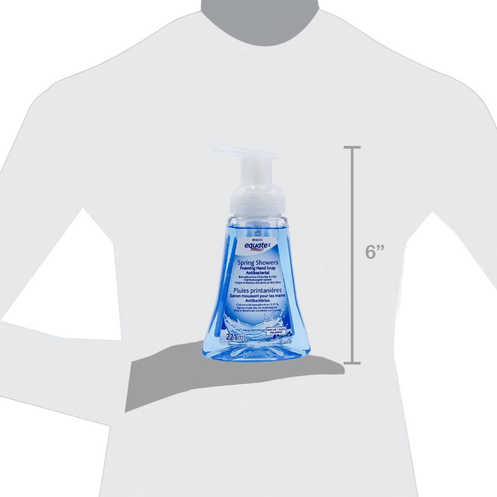 Savon moussant antibactérien pour les mains Equate Spring Showers, 221 ml