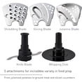 thumbnail image 3 of Panasonic MKF511 Compact 10-Cup Food Processor with 4 Blades, Whipping Disc and Blades Storage Stand, 800W Max Wattage, 3 of 7