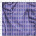 thumbnail image 4 of Soimoi Purple polyester Crepe Fabric Triangle Art Geometric Print Fabric by the Yard 42 Inch Wide, 4 of 5