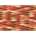 thumbnail image 1 of Ahgly Company Tapis d'Intérieur Rectangulaire Transitionnel Orange Lavable à la Machine, 7 Pieds x 9 Pieds, 1 of 7
