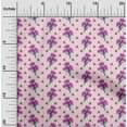 thumbnail image 2 of oneOone Cotton Flex Pink Salmon Fabric Floral Craft Projects Decor Fabric Printed By The Yard 40 Inch Wide, 2 of 5