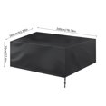 thumbnail image 4 of Housse de Protection Imperméable pour Meubles de Patio Extérieur Canapé Table à Manger, Housse Imperméable pour Table Extérieure, Housse pour Meubles d'Extérieur, 4 of 8