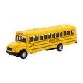 thumbnail image 1 of Jouets d'Autobus Scolaire à Rétrofriction Jaune Vif, Voiture Jouet Modèle en Métal Moulé sous Pression, Jouet d'Autobus Scolaire à Friction pour Enfants Garçons Filles, 1 of 7