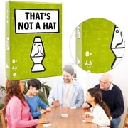 Bluffing Card Game, That’S Not A Hat Bluffing & Memory Card Game - Fun Family Party Game Suitable for All Ages, Strategic Brain Teaser for Gatherings & Game Nights, Memory Strategy Game, Green